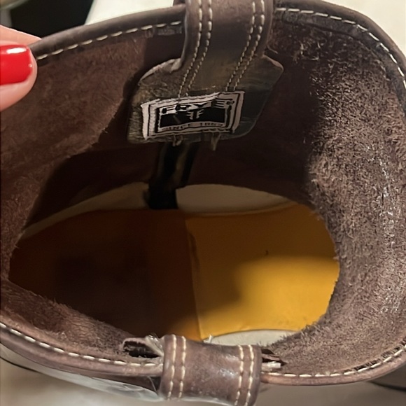 FRYE Mens Conway Harness Distressed Boots Size 11 - Picture 12 of 13